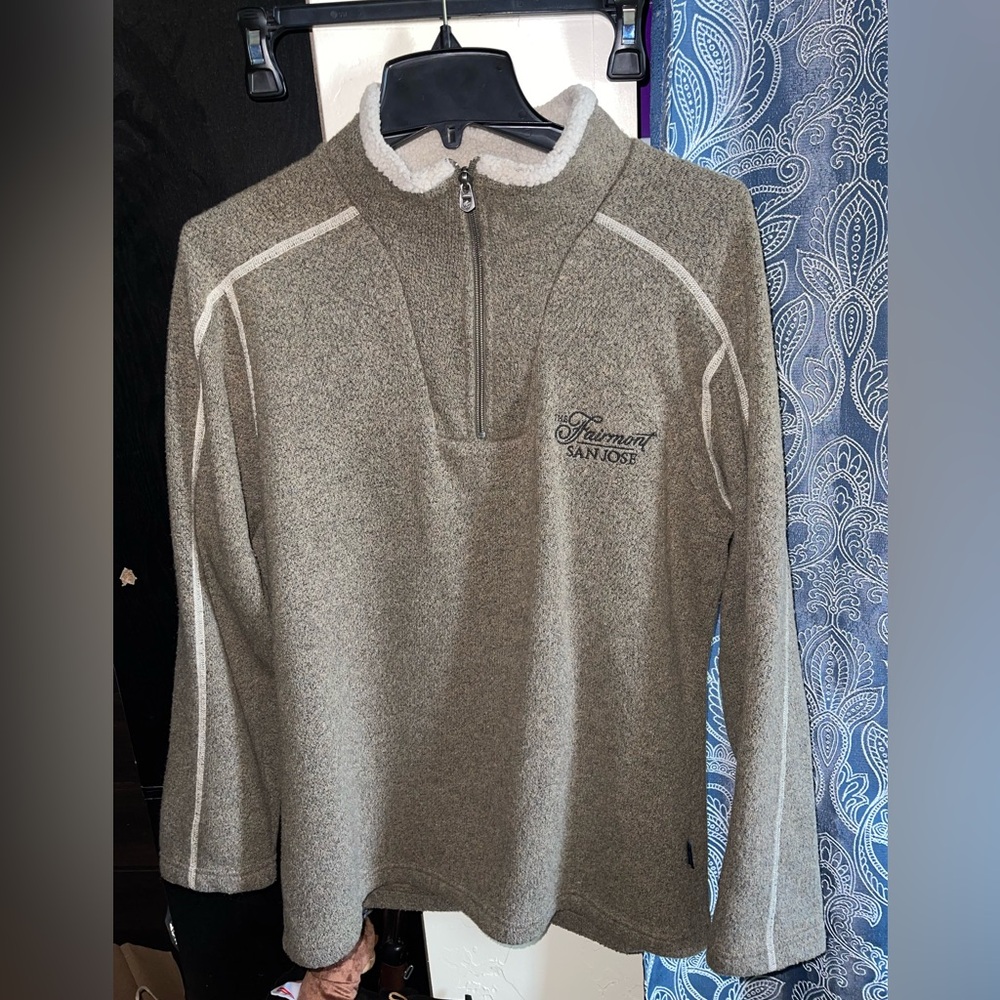 KUHL Women’s Beige/Tan 1/4 Zip Pullover ALFPACA FLEECE Sweater Long Sleeve Sz Sm